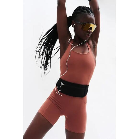 New Free People FP MOVEMENT Never Better Runsie $78 MEDIUM Sequoia Athleticwear - Picture 2 of 7